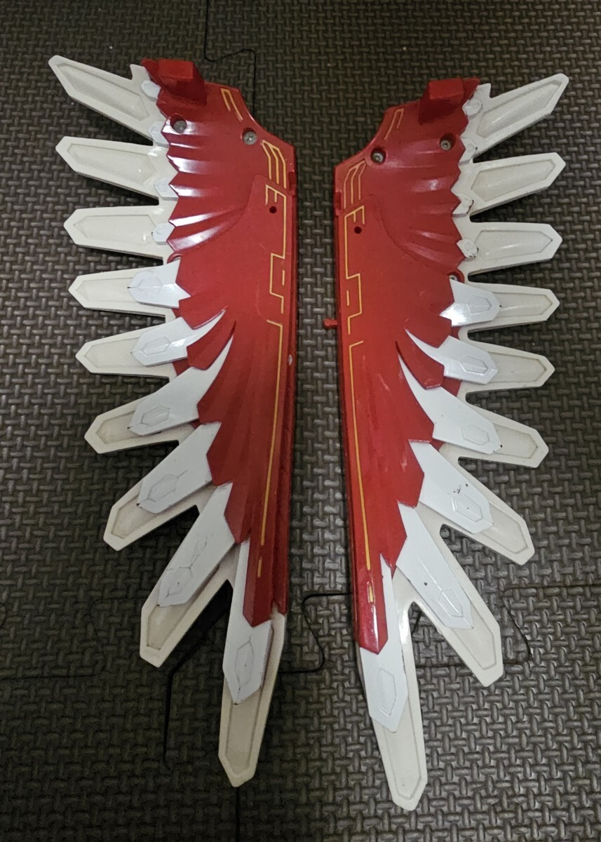 バンダイ製 百獣戦隊ガオレンジャー パワーアニマルシリーズ DXガオファルコンの羽根(左右セット) ガオイカロス、部品_画像6