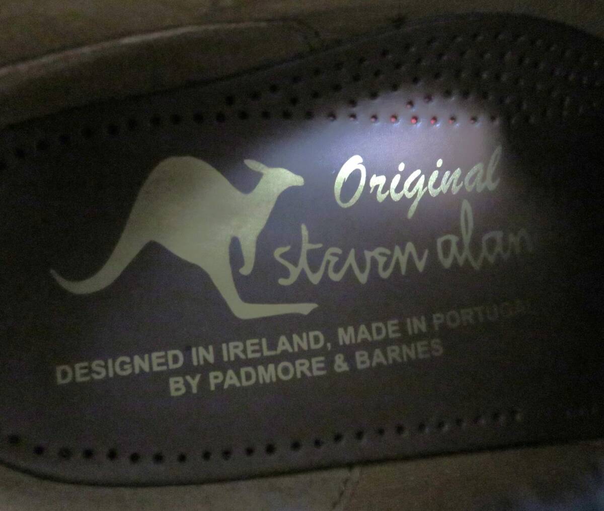 送料無料 新品 Padmore & Barnes × Steven Alan ハラコ ワラビー 8 ブラック ポルトガル製 パドモア バーンズ スティーブンアラン ファー_画像6