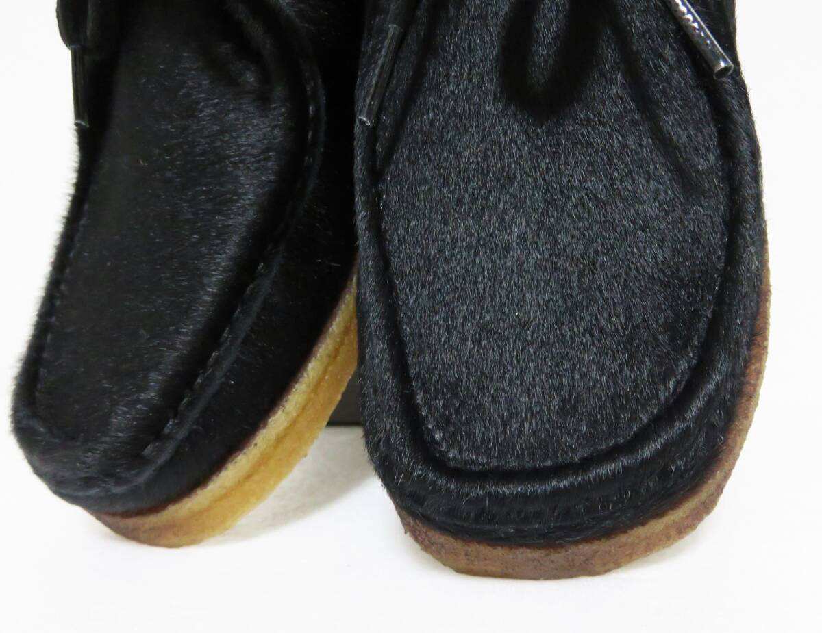 送料無料 新品 Padmore & Barnes × Steven Alan ハラコ ワラビー 8 ブラック ポルトガル製 パドモア バーンズ スティーブンアラン ファー_画像5