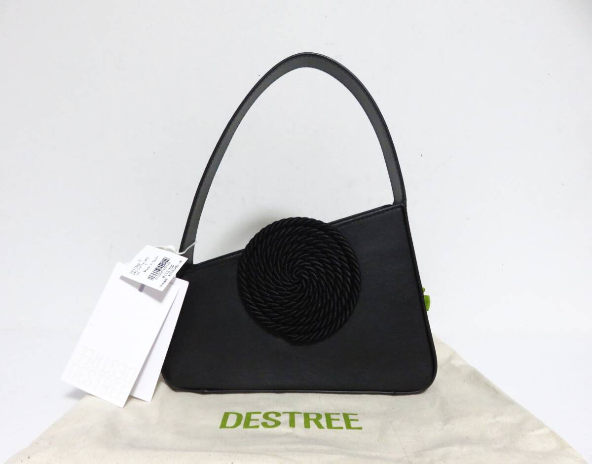 送料無料 定価11.3万 新品 DESTREE ALBERT S PASSEMENTERIE ブラック スペイン製 デストレー ハンド バッグ トート_画像1