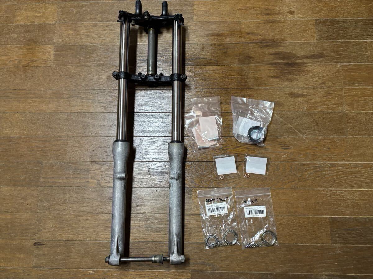 ホンダ MBX50 MBX80 AC03 AC08 HC04 純正 ステム 三又 フロントフォーク インナーフォーク ボトムケース 29mm オーバーホール済み NS50F_画像1