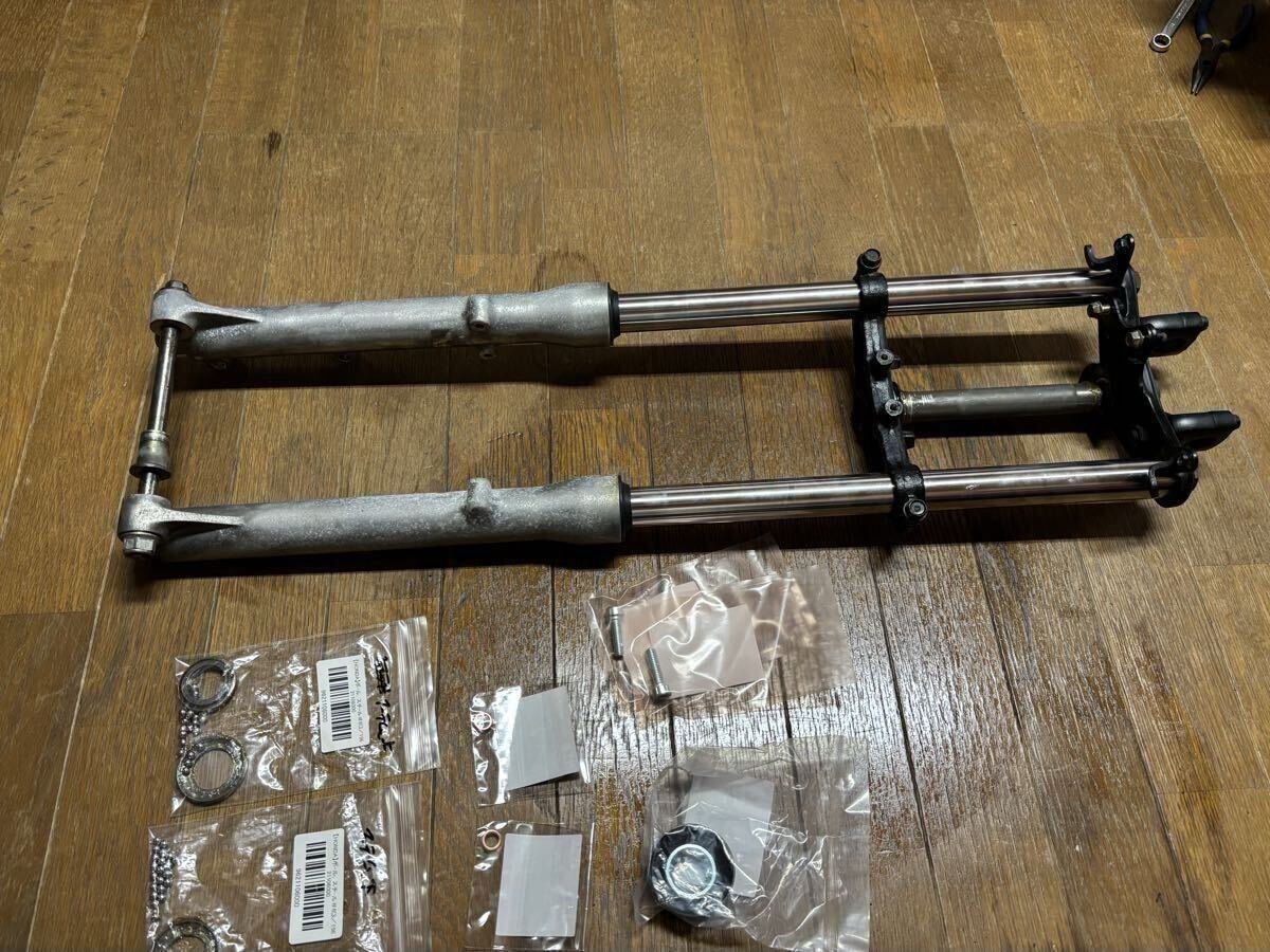 ホンダ MBX50 MBX80 AC03 AC08 HC04 純正 ステム 三又 フロントフォーク インナーフォーク ボトムケース 29mm オーバーホール済み NS50F_画像3