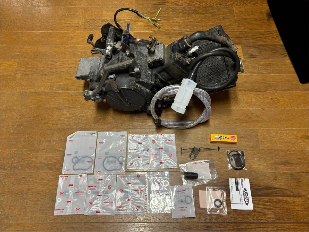 ホンダ MBX50 AC03 前期型 規制前 エンジン 7.2ps 6速 クラッチオーバーホール済み 圧縮あり ラジエター付き 新品部品多付 NS50F NSR NS-1_画像1