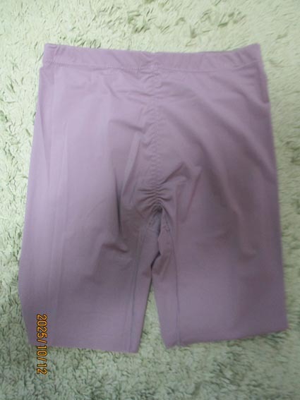 ガードル ショーツ 4分丈ボトム メンズ レディース ジム フィットネス ランニング サイズL 送料無料 タグ付き新品 モカ ベージュ_画像3