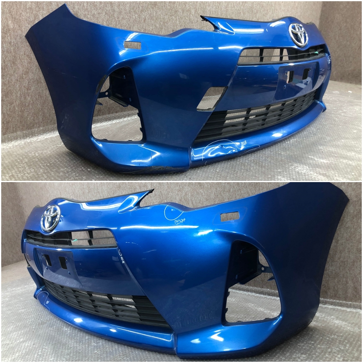 トヨタ アクア NHP10 前期 純正 フロントバンパー 52119-52620_画像2