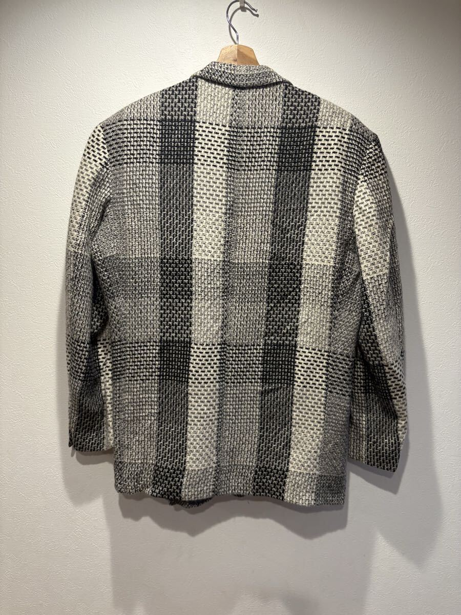 イタリー製LUCIANO SOPRANI アンゴラシルクニットテーラードジャケット 50_画像2