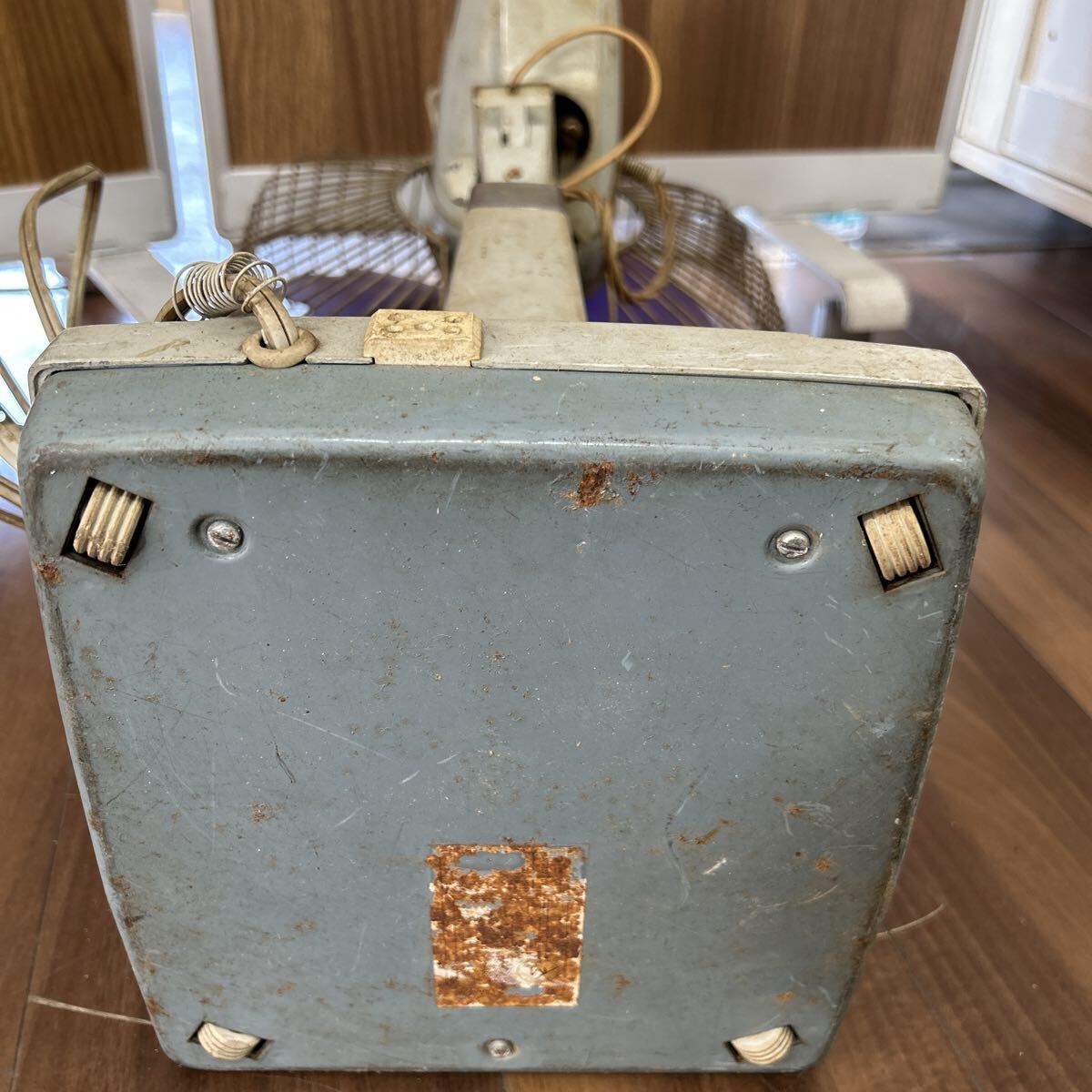 通電OK ジャンク 三菱 MITSUBISHI A.C.ELECTRIC FAN 100V 30cm 扇風機 レトロ扇風機 102998r_画像10