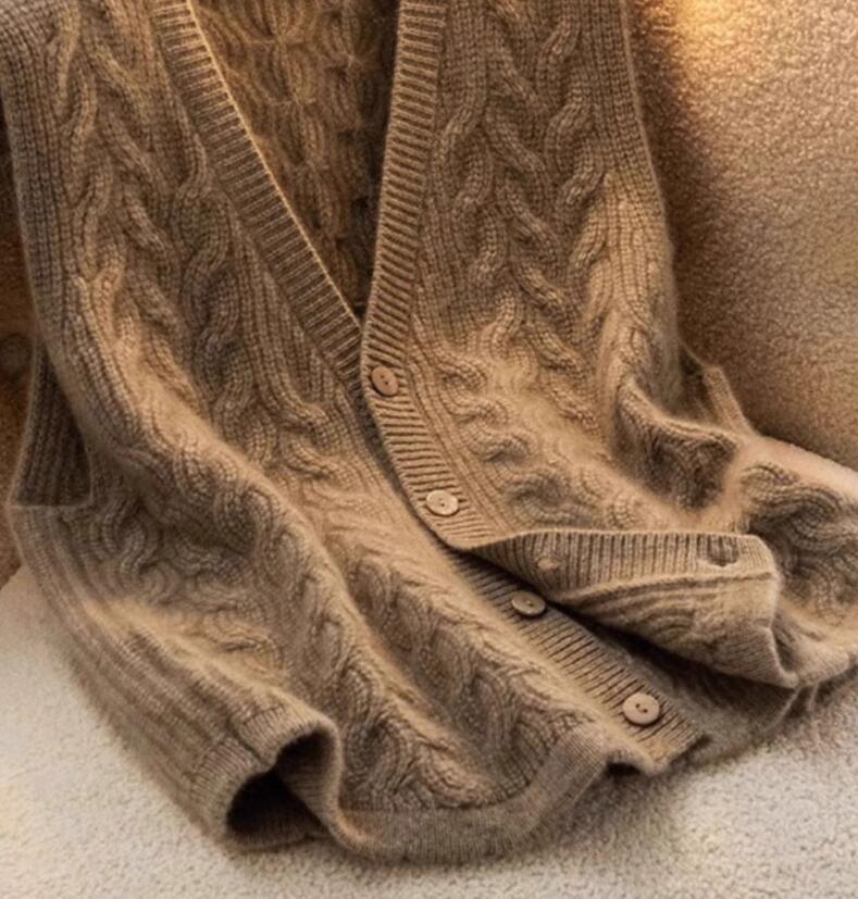 人気秋冬~ニットベスト トップス Vネック 前開き レディース ニット ジレ おしゃれ 大きいサイズ 着痩せ 重ね着 セーター 通勤 羽織 杏_画像5