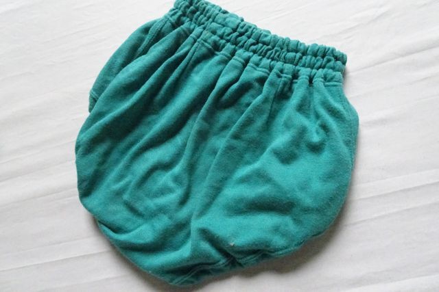 Mizuno/ミズノ/ブルマーパンツ/ショーツ/綿・ポリエステル混素材/ロゴプリント/バレブル/エメラルドグリーン(10/31R7)_画像2