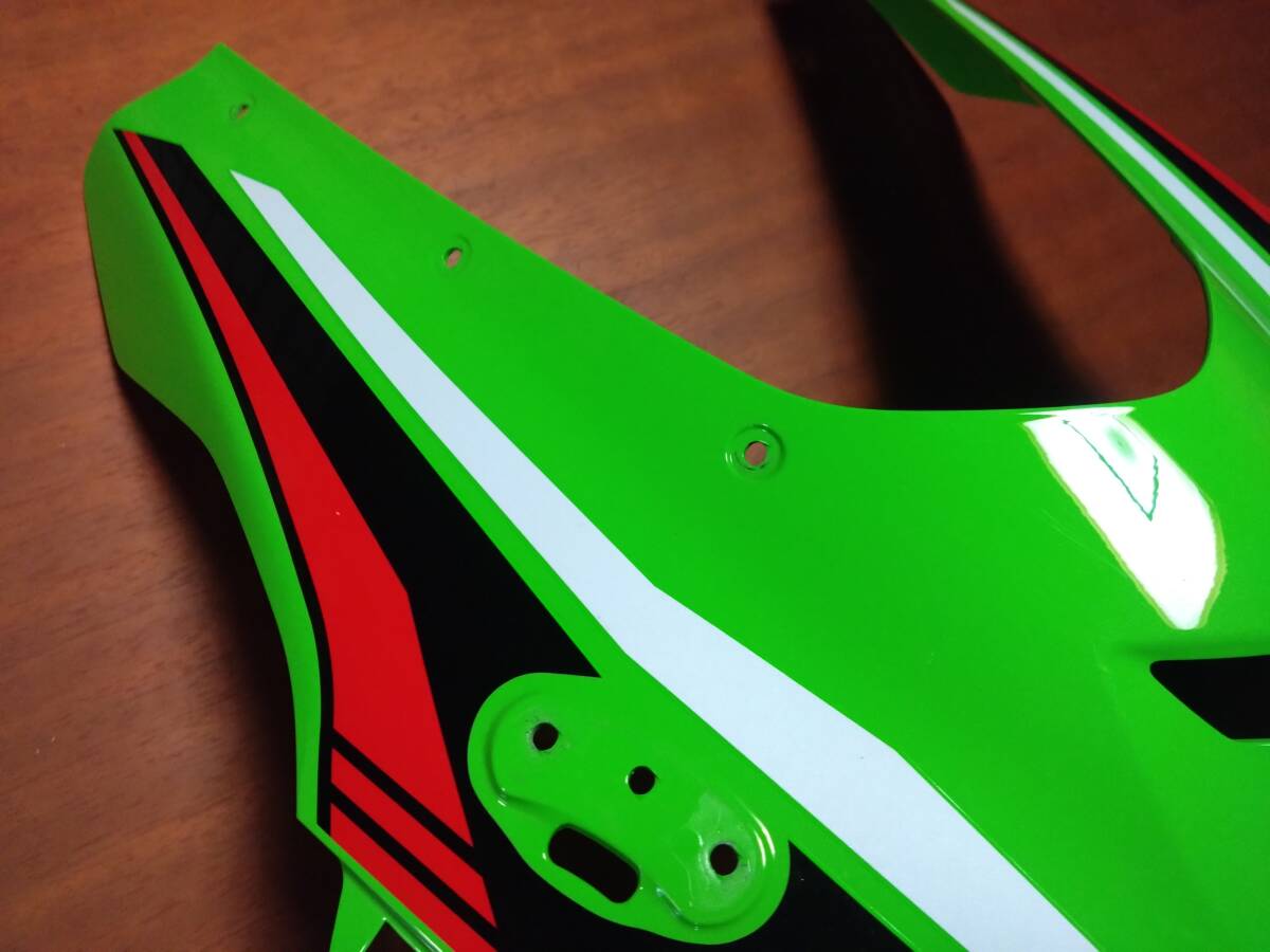 カワサキ 純正 Ninja ZX10R 2022年製 アッパーカウル フロントマスク 外装 55028-0756 ZX-10R KRTエディション 綺麗ですが割れあり_画像6