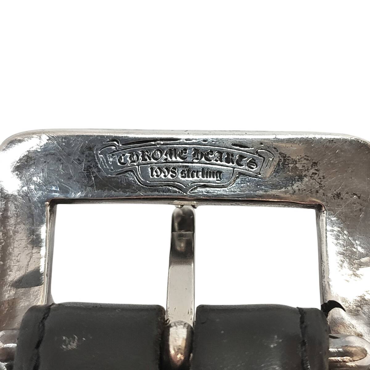 Chrome Hearts クロムハーツ BLT OTJ フィリグリー レザー ベルト ギャラ有 36 ブラック/シルバー_画像9