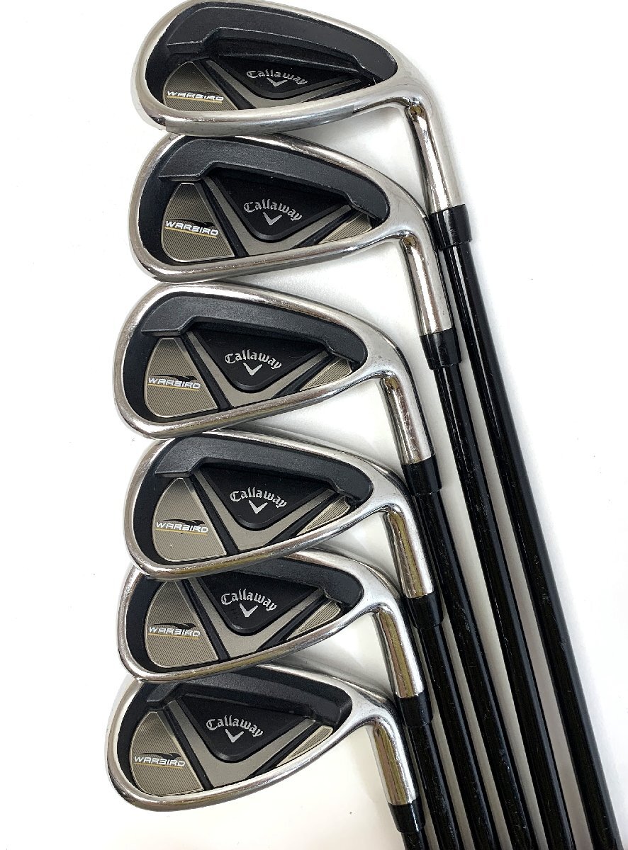 【中古品】Callaway WAR3IRD ゴルフクラブ10本&キャディバッグセット R-FLEX アイアン6本 キャロウェイ st10-104