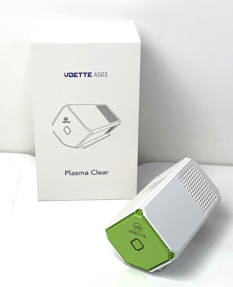 【中古品】VDETTE Plasma Clear 空気清浄機 AS03 プラズマクリア ポータブル空気清浄機 st10-147_画像1