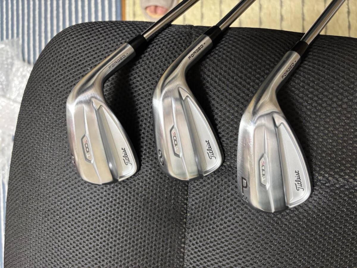 Titleist Titleist T100S.2021 железный комплект.5~Pw6шт.@. Project X6.0 редкость спецификация 2 раз Flat