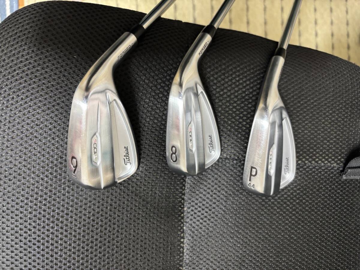 Titleist Titleist T100S.2021 железный комплект.5~Pw6шт.@. Project X6.0 редкость спецификация 2 раз Flat