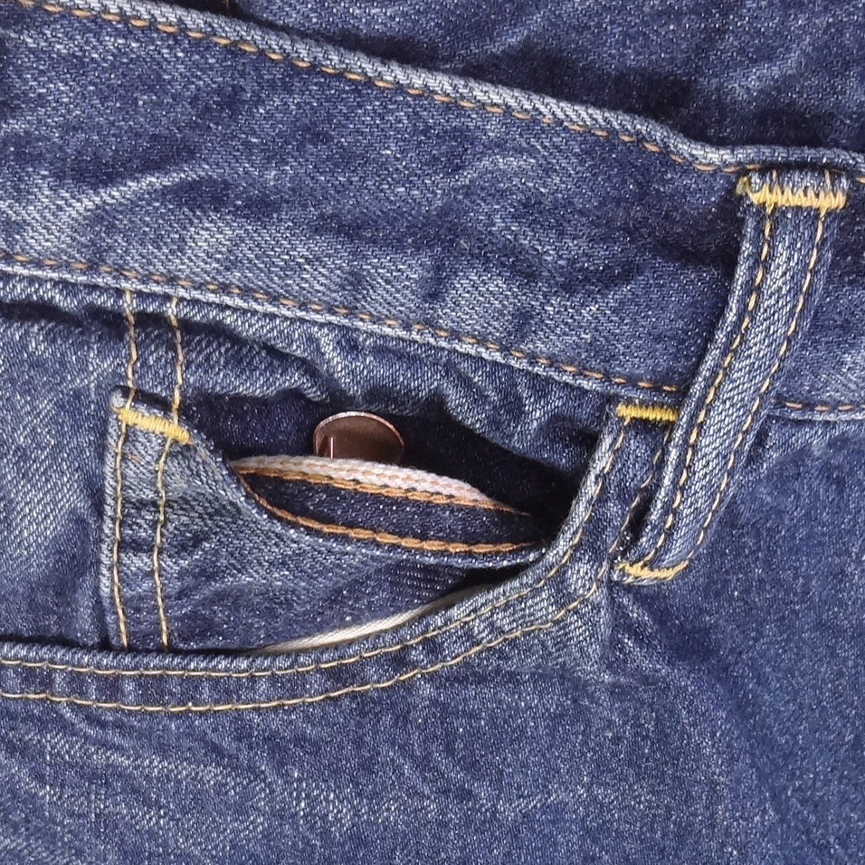 ドゥニーム 606type スリムデニム Denime 日本製 ジーンズ 裾上げ無料 W29インチ 爆買_画像6