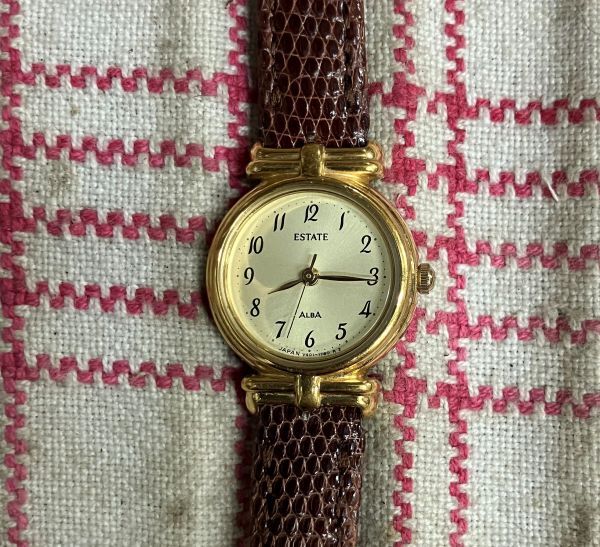 【G242】SEIKO セイコー ALBA アルバ ESTATE アナログ腕時計 現状品_画像5