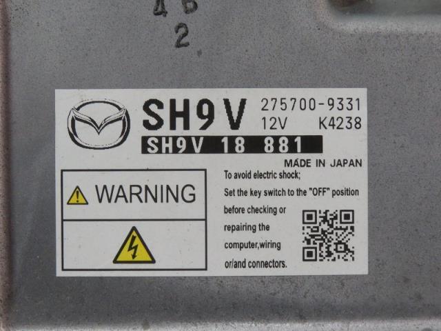 CX-5 3DA-KF2P エンジンコンピューター SH-VPTS SH9V-18-881_画像4