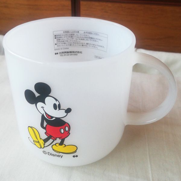 ☆★送料無料!!新品！ディズニー 耐熱ガラスマグカップ ミッキーマウス ホワイト★☆_画像6
