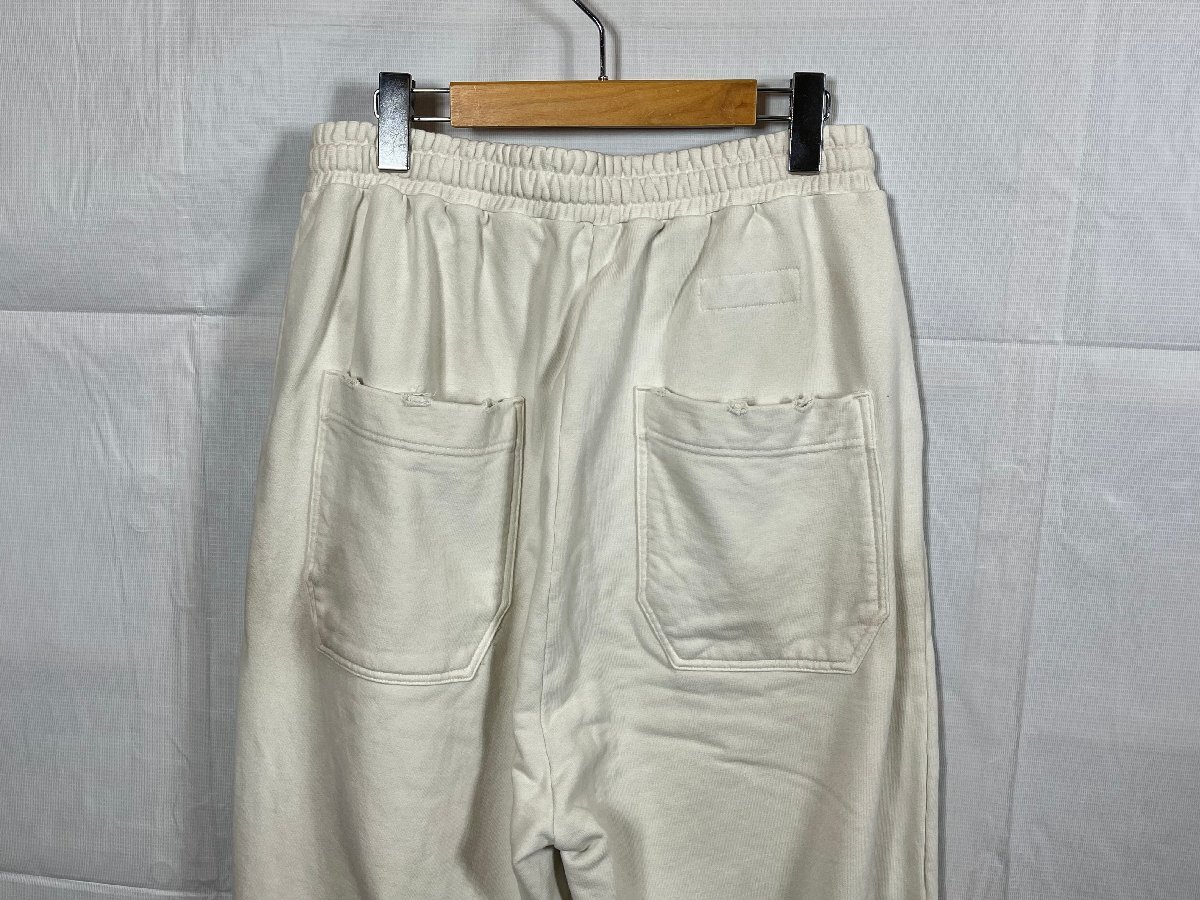 ANCELLM アンセルム DYED SWEAT PANTS 型番:ANC-PT55 サイズ:2 ホワイト スウェットパンツ ☆良品☆[65-0614-E2]_画像4