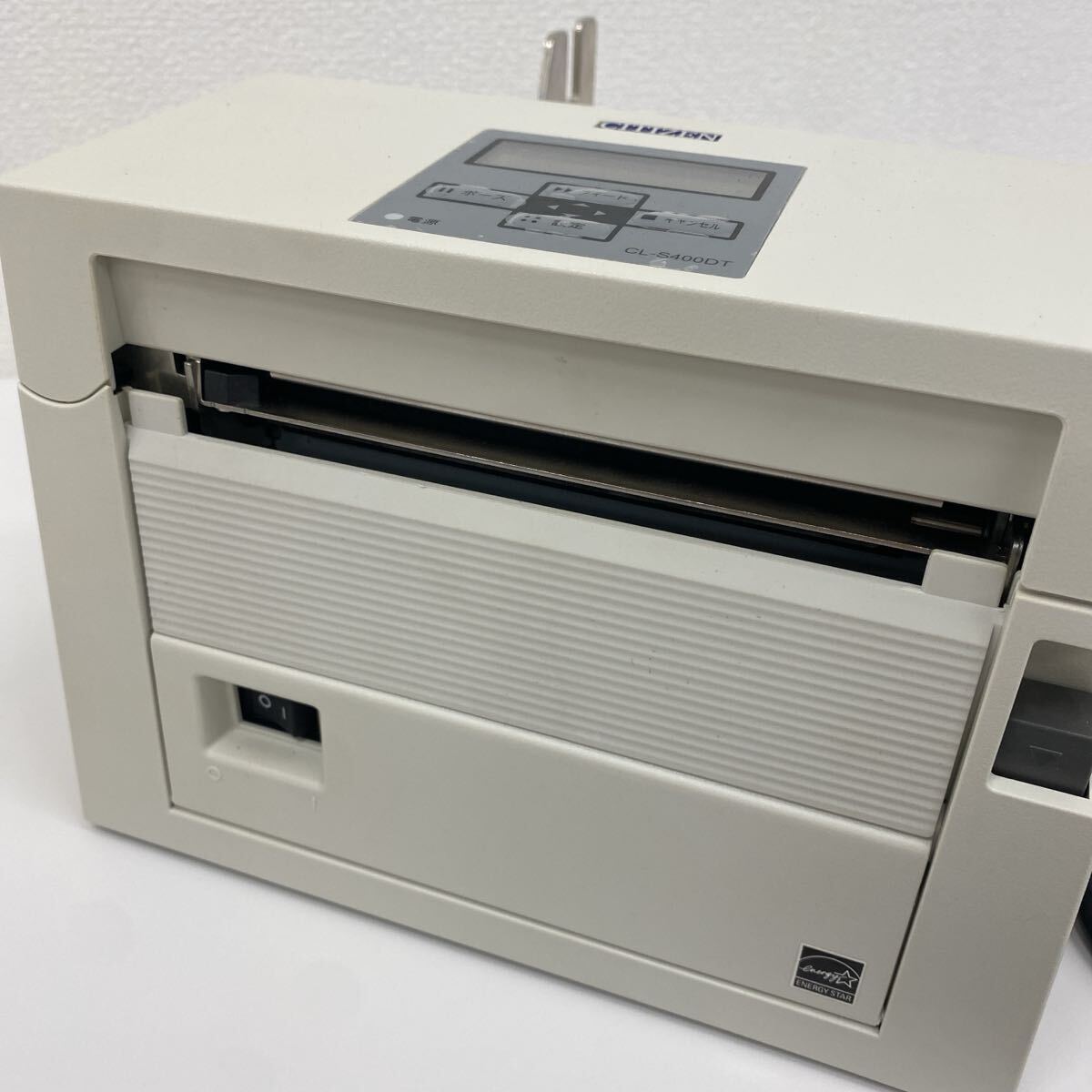 refle● 通電のみ確認　 CITIZEN ラベルプリンター　CL-S400DT 不足品あり　ジャンク　部品取り　現状品_画像3