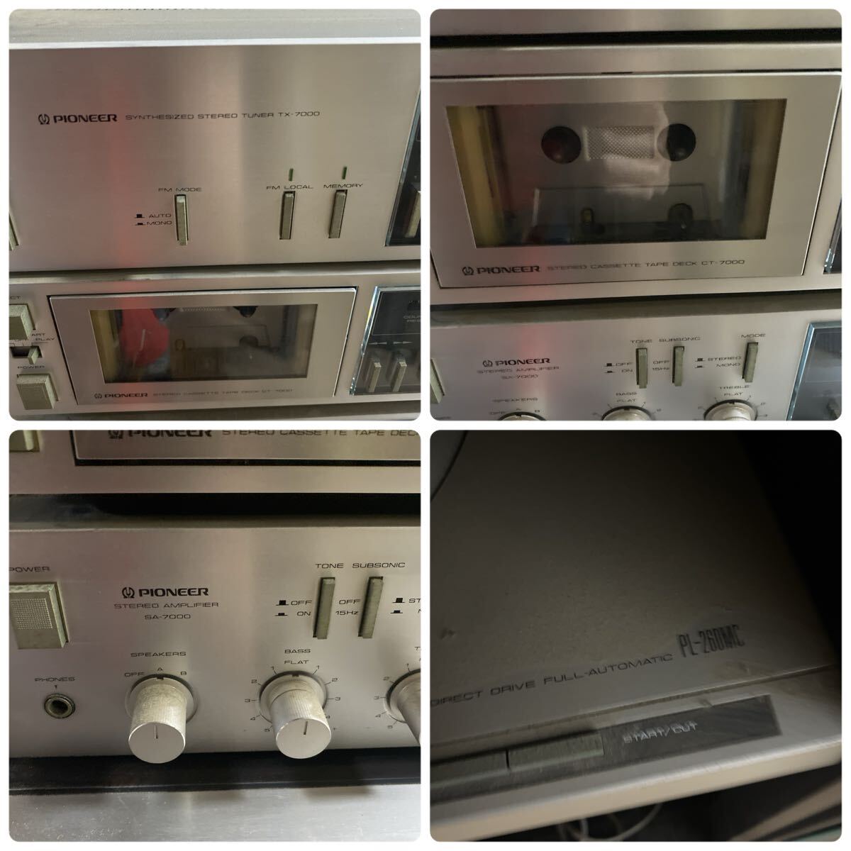 refle●引取大歓迎!ジャンク!PIONEER パイオニア TX-7000/SA-7000/CT-7000/PL-260MC/DT-11/MA-11/スピーカーCS-A7 ステレオラックCB-A77_画像6