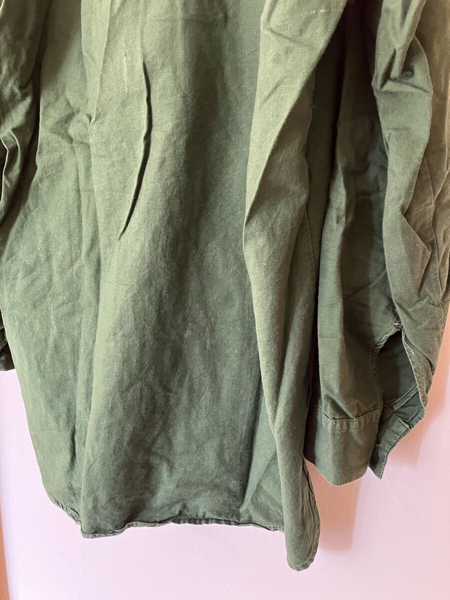 送料無料 スウェーデン軍 Ｍ-55 プルオーバーシャツ サイズ39 ミリタリー ユーロ古着_画像6