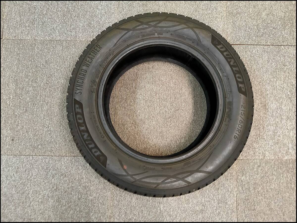 1本 バリ溝 2024年 215/60R16 95H オールシーズン SYNCHRO WEATHER シンクロウェザー　②_画像9