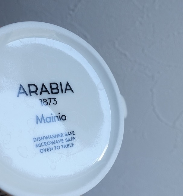 【北欧】アラビア ARABIA *Mainio Sarastus マイニオ サラストゥス カップ＆ソーサー*食器コップ【陶器】(wa23-2509-59)【80J52】_画像6