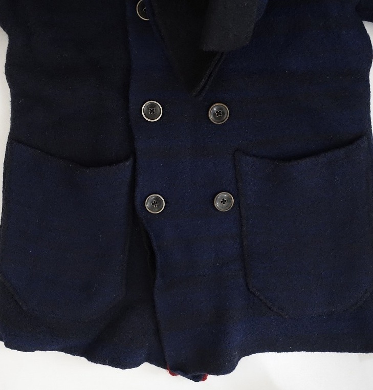 キャピタル KAPITAL *ウールダブルボタンジャケット*1/Sネイビー系ボルドー(jk33-2412-403)【41A52】_画像8