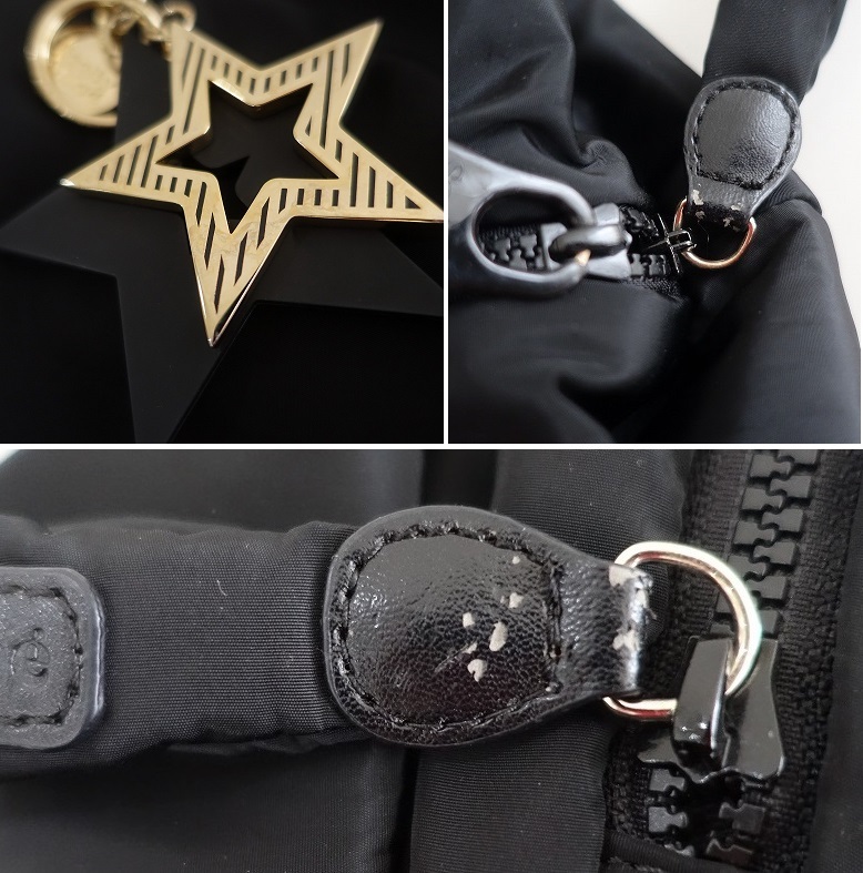  See by Chloe SEE BY CHLOE * сумка "Boston bag" * черный нейлон ручная сумка плечо ..(ba11-2408-53)[01I42]