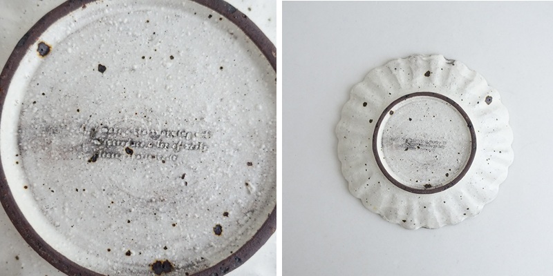 村上直子 *アンティークshiro moegi マーガレットプレート 中*白ホワイト輪花皿作家食器【陶器】信楽焼(wa85-2509-38)【41J52】_画像9