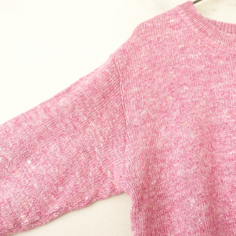 [ обычная цена 6 десять тысяч ]45R four ti пять a-ru*linen небо .. 908k дракон шея *3 розовый тянуть over свитер (25-2509-186)[10J52]