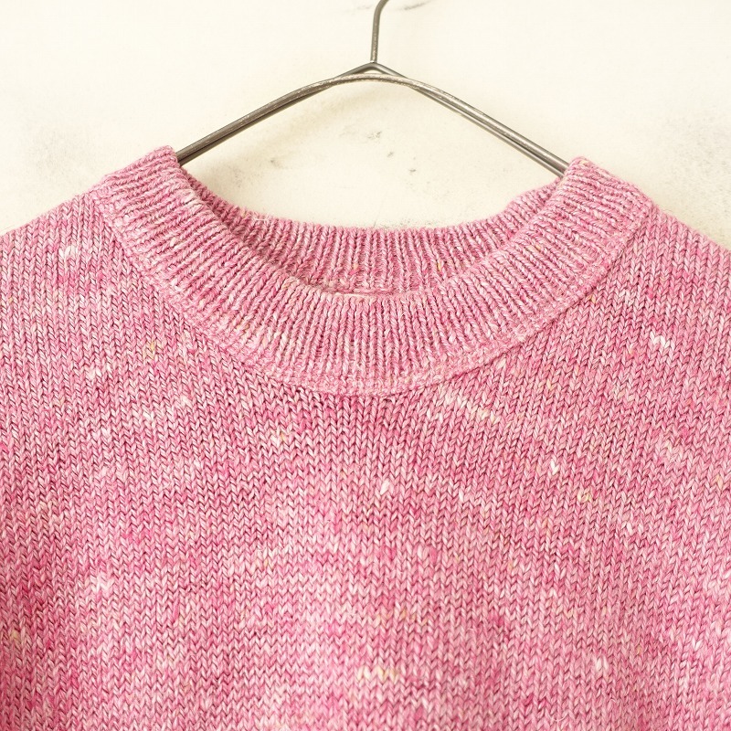 [ обычная цена 6 десять тысяч ]45R four ti пять a-ru*linen небо .. 908k дракон шея *3 розовый тянуть over свитер (25-2509-186)[10J52]