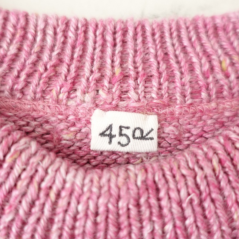 [ обычная цена 6 десять тысяч ]45R four ti пять a-ru*linen небо .. 908k дракон шея *3 розовый тянуть over свитер (25-2509-186)[10J52]