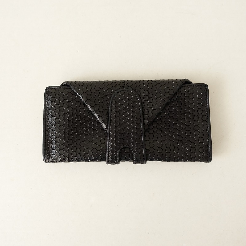 【定価4.1万】ヒロコハヤシ HIROKO HAYASHI *CARDINALE 長財布*ブラック(ac30-2509-46)【50J52】_画像1