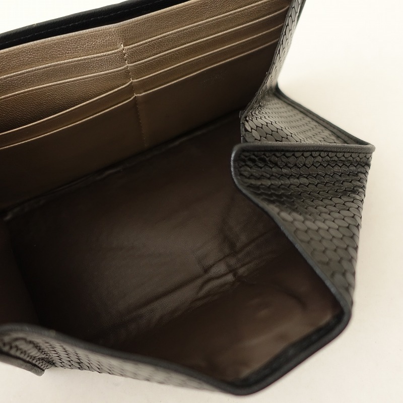 【定価4.1万】ヒロコハヤシ HIROKO HAYASHI *CARDINALE 長財布*ブラック(ac30-2509-46)【50J52】_画像4