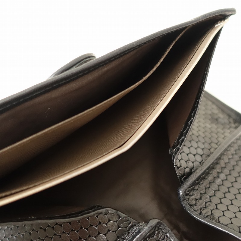 【定価4.1万】ヒロコハヤシ HIROKO HAYASHI *CARDINALE 長財布*ブラック(ac30-2509-46)【50J52】_画像5