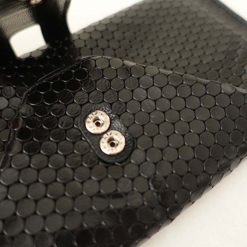 【定価4.1万】ヒロコハヤシ HIROKO HAYASHI *CARDINALE 長財布*ブラック(ac30-2509-46)【50J52】_画像6