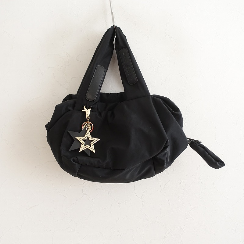  See by Chloe SEE BY CHLOE * сумка "Boston bag" * черный нейлон ручная сумка плечо ..(ba11-2408-53)[01I42]