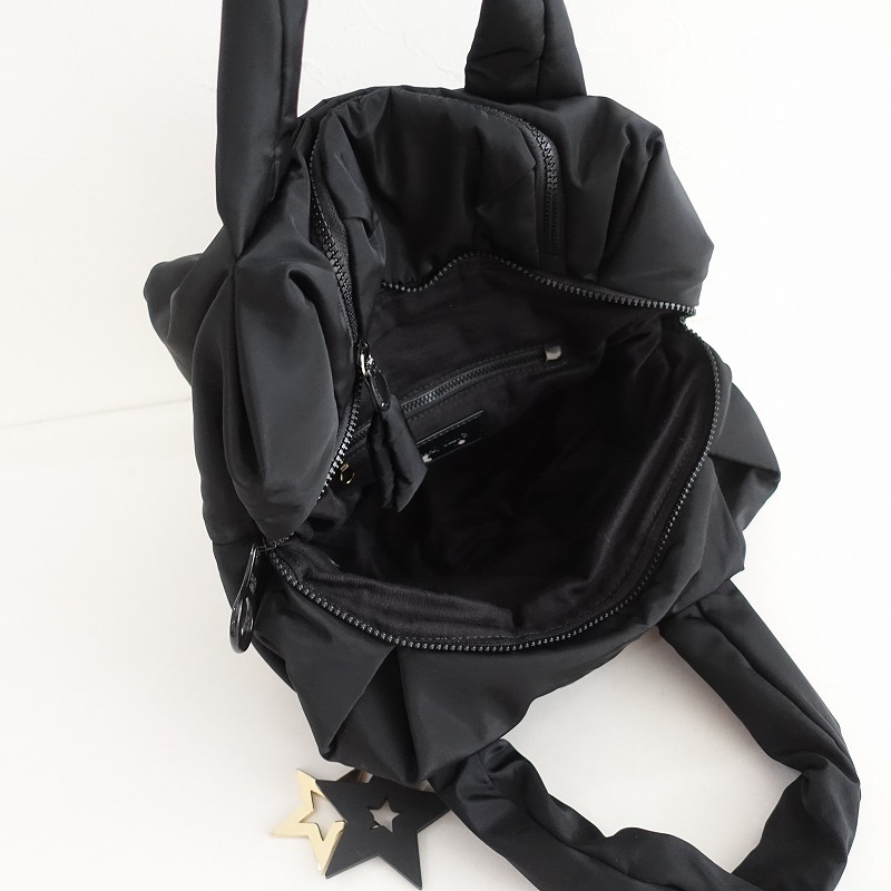  See by Chloe SEE BY CHLOE * сумка "Boston bag" * черный нейлон ручная сумка плечо ..(ba11-2408-53)[01I42]