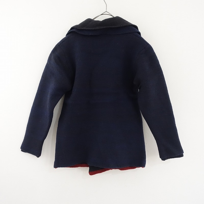 キャピタル KAPITAL *ウールダブルボタンジャケット*1/Sネイビー系ボルドー(jk33-2412-403)【41A52】_画像2