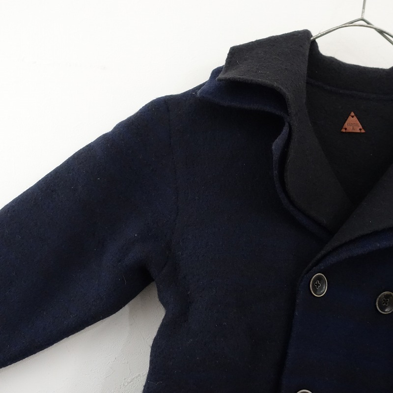 キャピタル KAPITAL *ウールダブルボタンジャケット*1/Sネイビー系ボルドー(jk33-2412-403)【41A52】_画像3