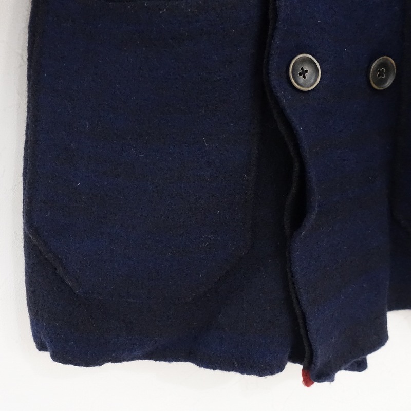キャピタル KAPITAL *ウールダブルボタンジャケット*1/Sネイビー系ボルドー(jk33-2412-403)【41A52】_画像5