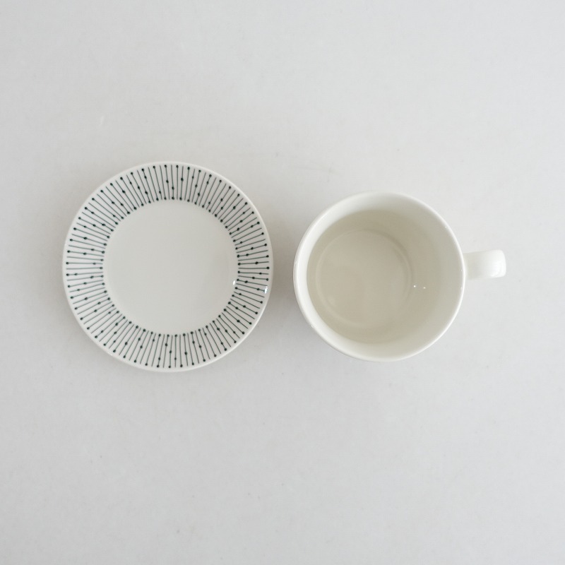 【北欧】アラビア ARABIA *Mainio Sarastus マイニオ サラストゥス カップ＆ソーサー*食器コップ【陶器】(wa23-2509-59)【80J52】_画像3