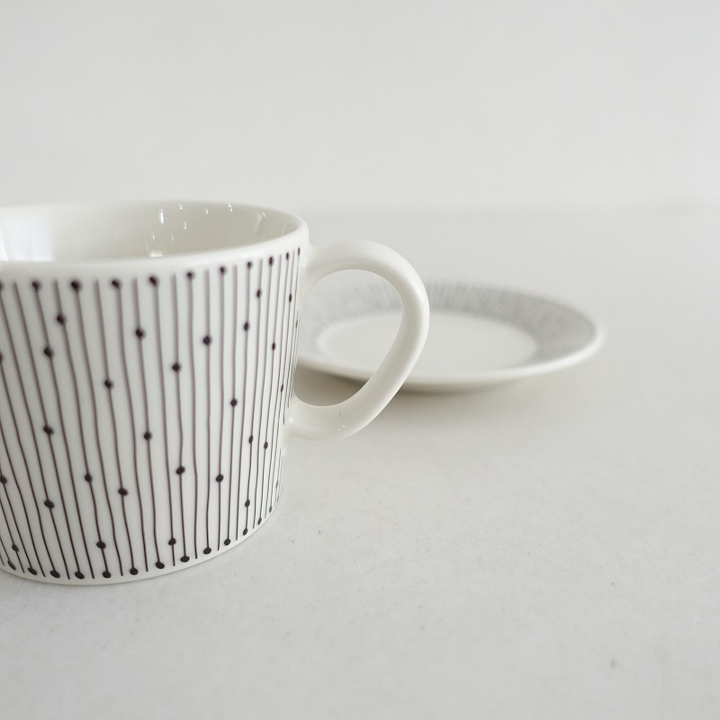 【北欧】アラビア ARABIA *Mainio Sarastus マイニオ サラストゥス カップ＆ソーサー*食器コップ【陶器】(wa23-2509-59)【80J52】_画像4