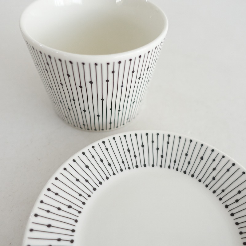 【北欧】アラビア ARABIA *Mainio Sarastus マイニオ サラストゥス カップ＆ソーサー*食器コップ【陶器】(wa23-2509-59)【80J52】_画像5