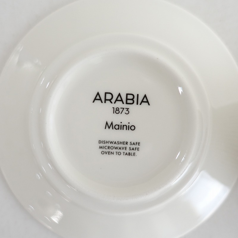 【北欧】アラビア ARABIA *Mainio Sarastus マイニオ サラストゥス カップ＆ソーサー*食器コップ【陶器】(wa23-2509-59)【80J52】_画像9