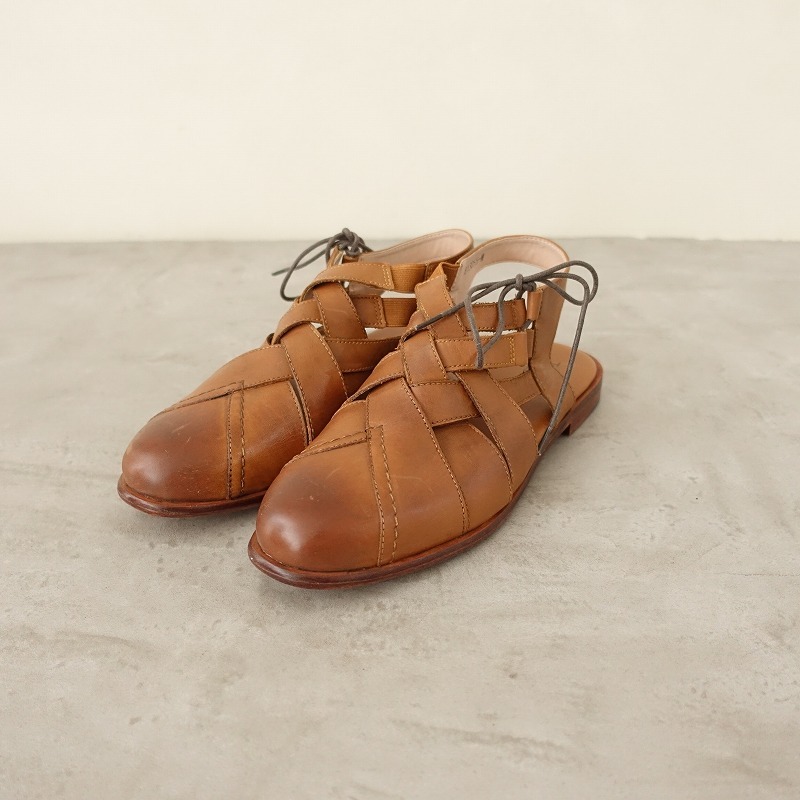 ツハルバイサマンサモスモスTSUHARU by Samansa Mos2*グルカシューズM/23*サンダルレザーライトブラウンSM2(sh10-2509-62)_画像1