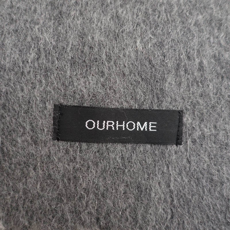  Hour Home OURHOME * двусторонний палантин * muffler шерсть шерсть серый серия 0925(st7-2509-125)